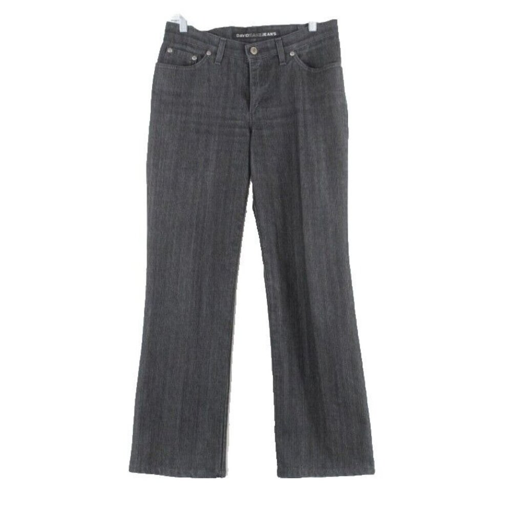 David Kahn Sz 8 x 30 Dark Charcoal Gray Denim Cotton Blend Dressy Jeans